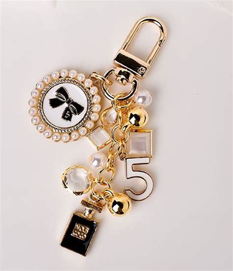 fake chanel keychains|chanel fluffy keychain.